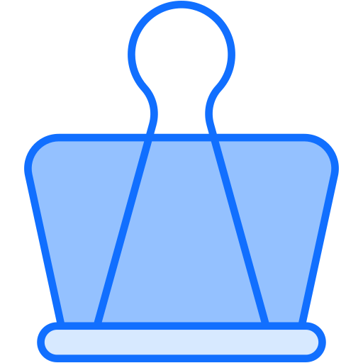 바인더 클립 Generic Blue icon