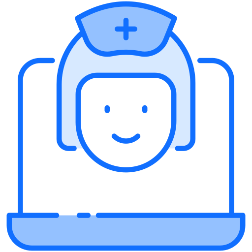원격진료 Generic Blue icon