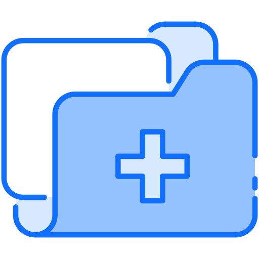medische gegevens Generic Blue icoon