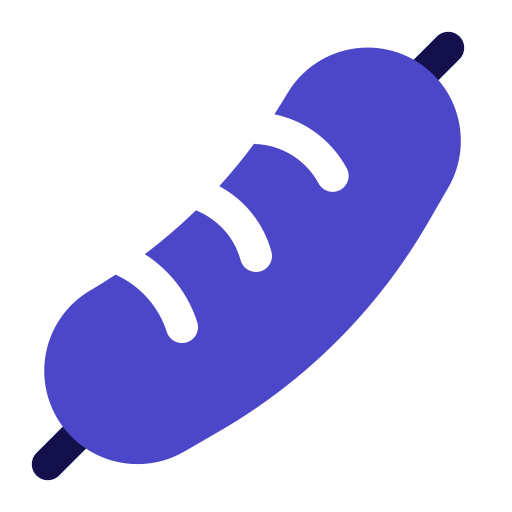 Sausage Generic Blue icon