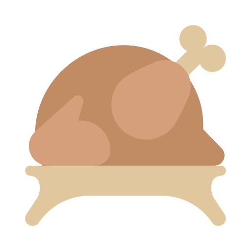 구운 닭고기 Generic Flat icon