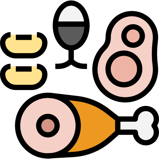 Meat turkkub Lineal Color icon
