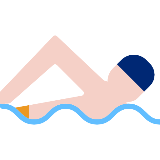 Swimming turkkub Flat icon