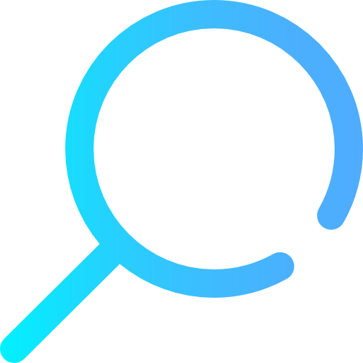 Magnifying glass Super Basic Omission Gradient icon