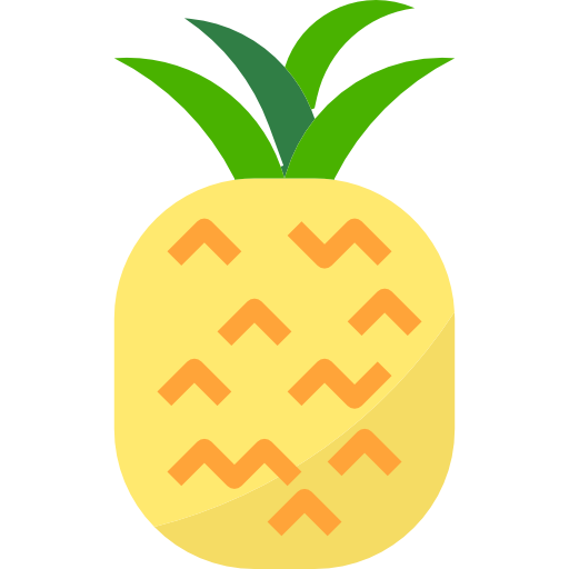 ananas turkkub Flat icoon
