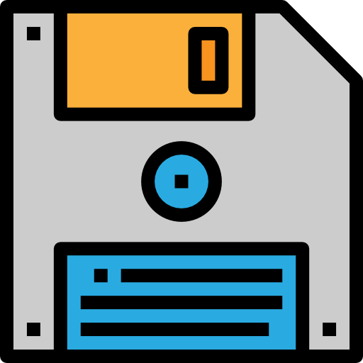 Floppy disk Nhor Phai Lineal Color icon