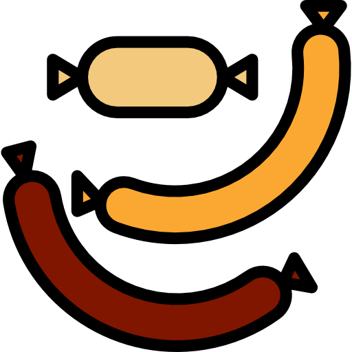 kiełbasa turkkub Lineal Color ikona