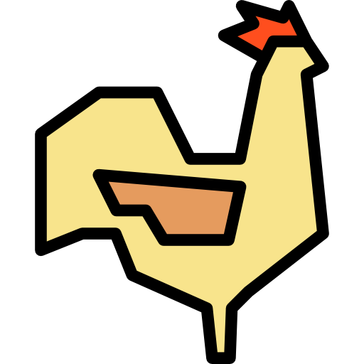 kurczak turkkub Lineal Color ikona