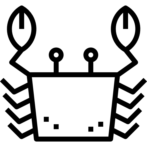 cangrejo turkkub Lineal icono