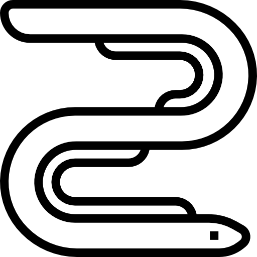 anguilla turkkub Lineal icona