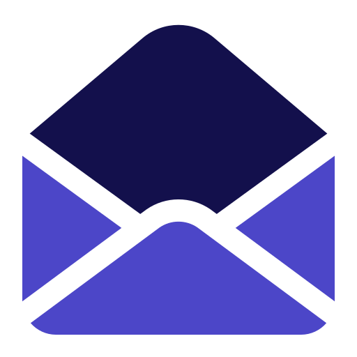 abrir e-mail Generic Blue Ícone