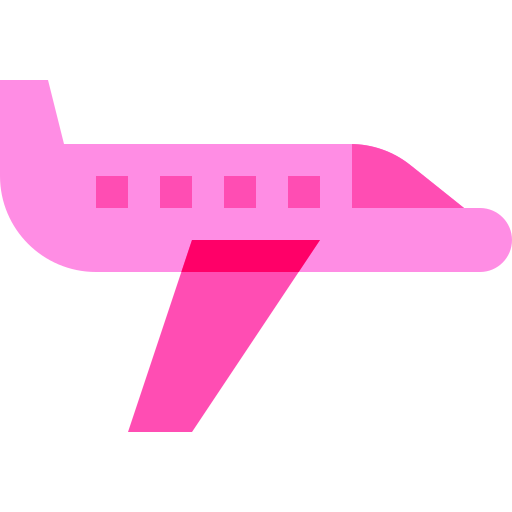 vliegtuig Basic Sheer Flat icoon