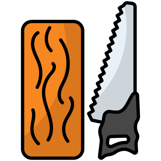 Wood cutting Generic Outline Color icon