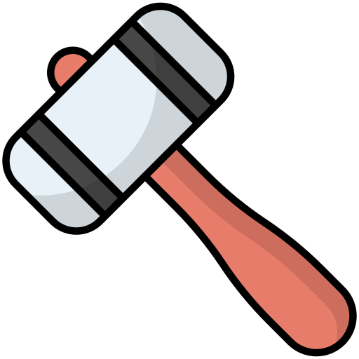 hammer Generic Outline Color icon