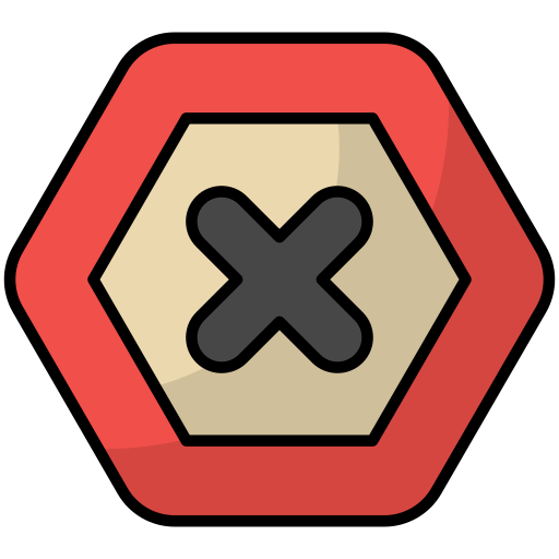 segnale di stop Generic Outline Color icona