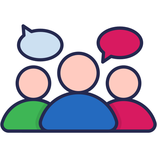 grupo de enfoque Generic Outline Color icono