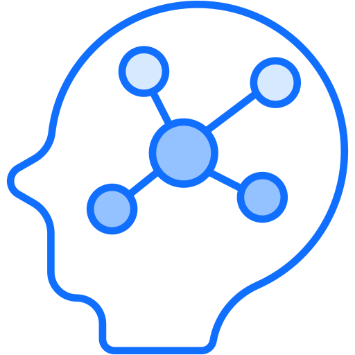 Mind mapping Generic Blue icon