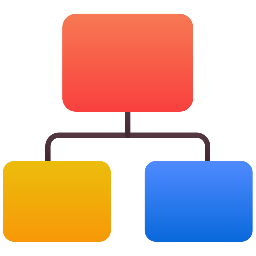 Блок-схема Generic Flat Gradient иконка