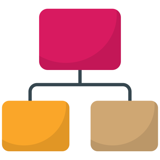schemat blokowy Generic Flat ikona