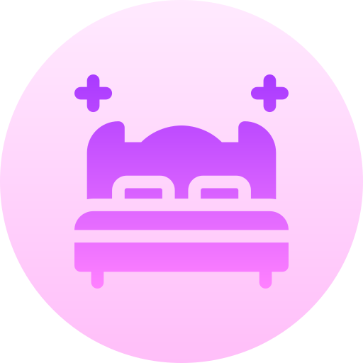 寝室 Basic Gradient Circular icon