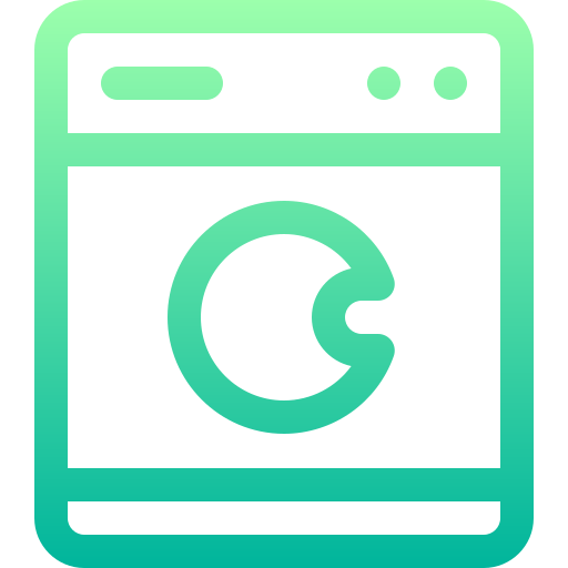 洗濯機 Basic Gradient Lineal color icon