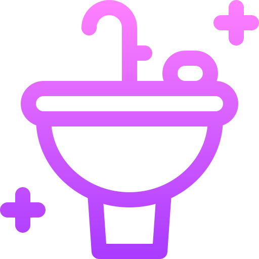 Sink Basic Gradient Lineal color icon