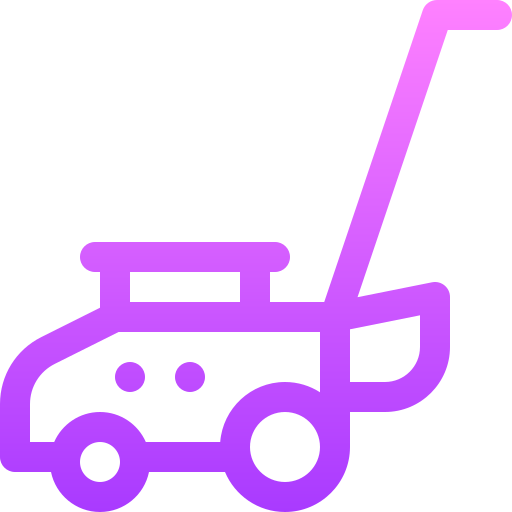 Lawnmower Basic Gradient Lineal color icon