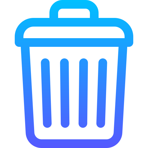 Bin Basic Gradient Lineal color icon