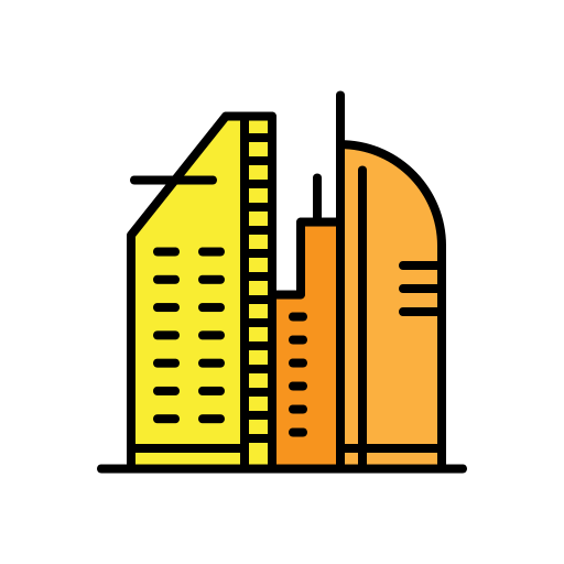 Building block Generic Outline Color icon