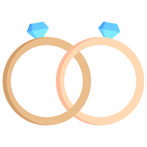 anneaux de mariage Generic Flat Icône