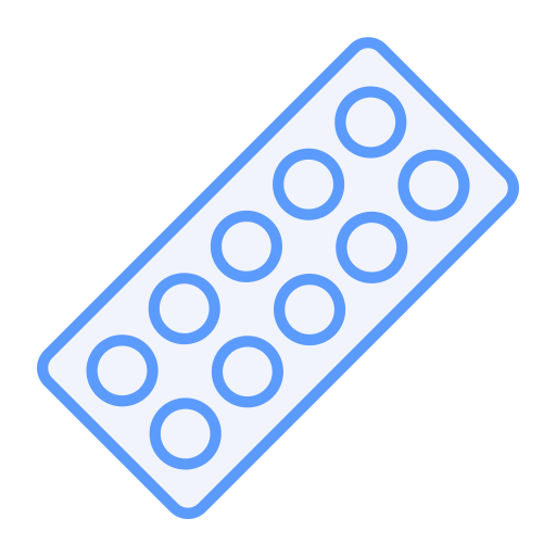 caixa de comprimidos Generic Blue Ícone