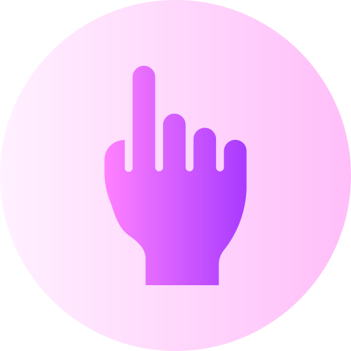 Hand pointer Generic Flat Gradient icon