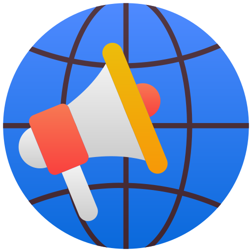wereldwijde marketing Generic Flat Gradient icoon
