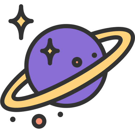 土星 Generic Outline Color icon