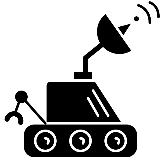 kosmiczny samochód Generic Glyph ikona