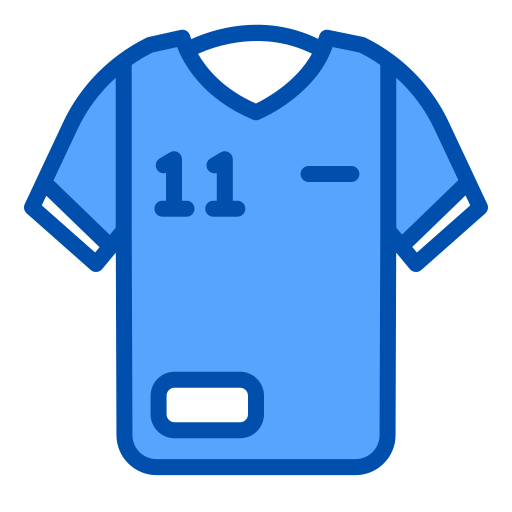 voetbal shirt Generic Blue icoon