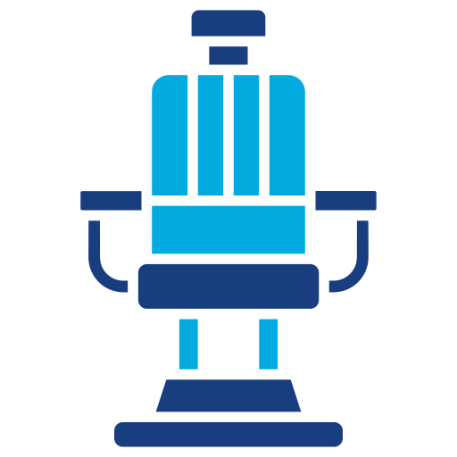kappers stoel Generic Blue icoon
