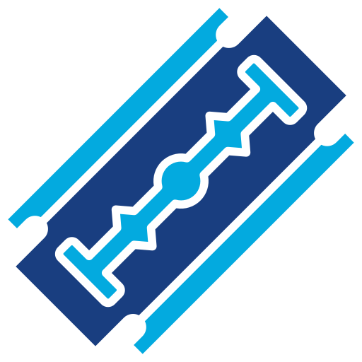 Razor blade Generic Blue icon