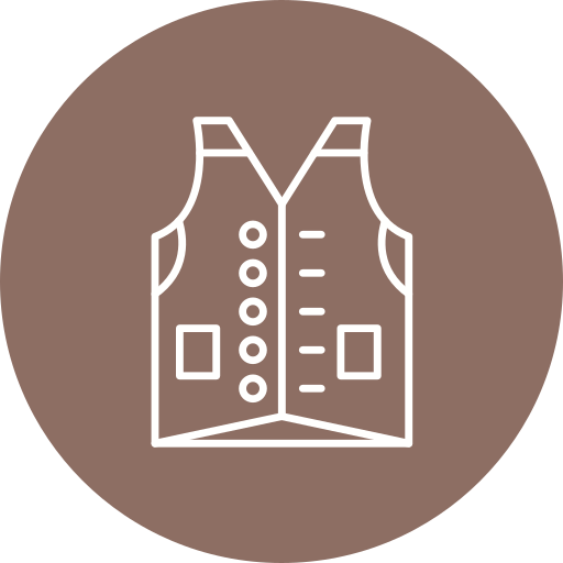 chaleco Generic Flat icono