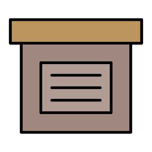pudełko wysyłkowe Generic Outline Color ikona