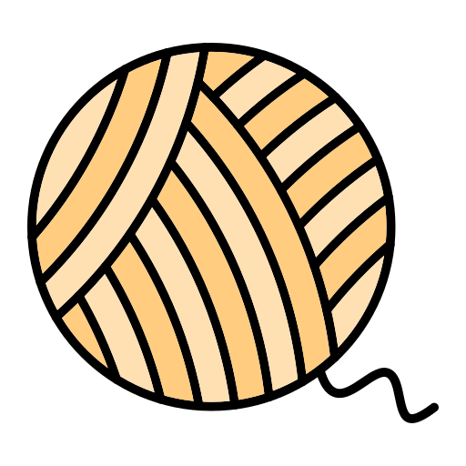 palla di lana Generic Outline Color icona
