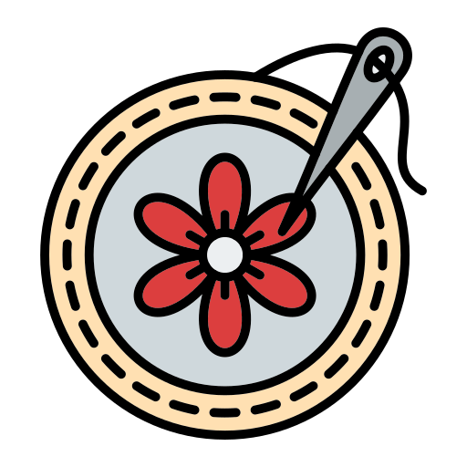Embroidery Generic Outline Color icon