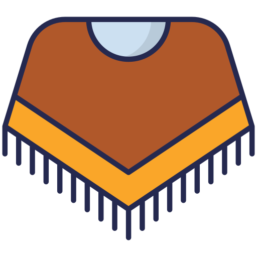 Poncho Generic Outline Color icon