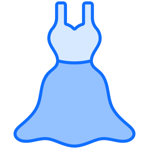 ドレス Generic Blue icon