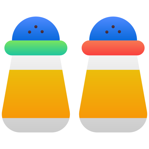 Salt and pepper Generic Flat Gradient icon