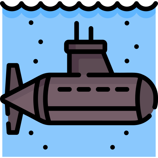 Łódź podwodna Special Lineal color ikona
