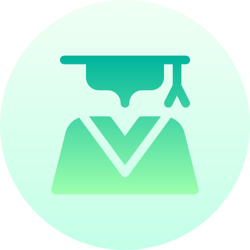 Education Basic Gradient Circular icon