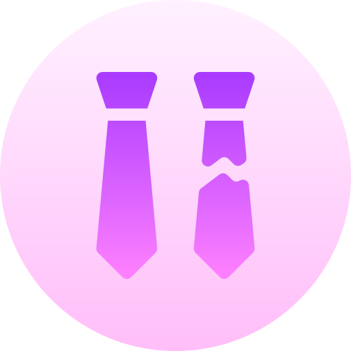 Tie Basic Gradient Circular icon
