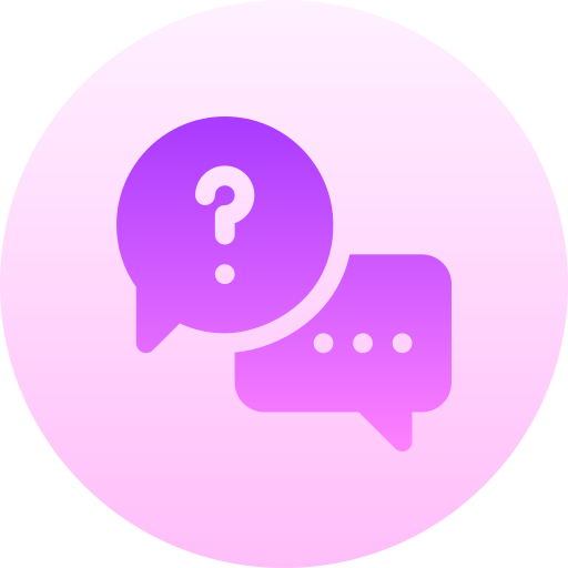 Question Basic Gradient Circular icon