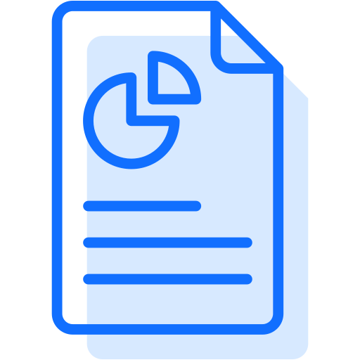 zakelijk rapport Generic Blue icoon
